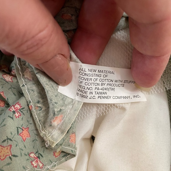 VINTAGE 1992 JC PENNEY GREEN EYES PORCELAIN DOLL - Picture 7 of 14